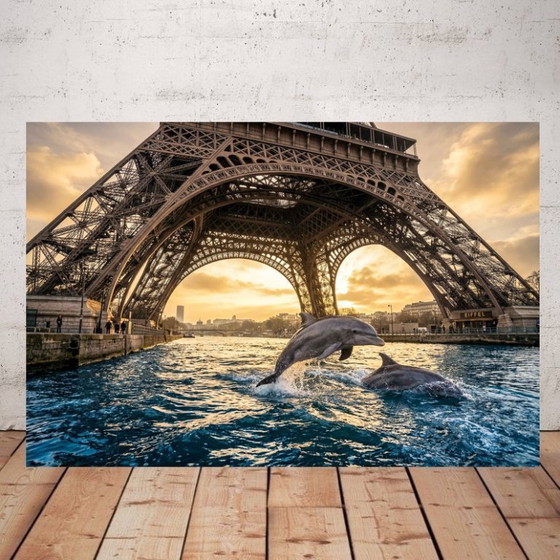 Image 1 of Fotografía impresa en plexiglás o aluminio / edición limitada / firmada / París bajo el agua