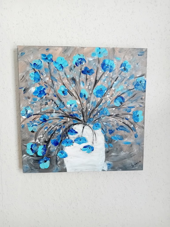 Image 1 of Peinture de fleurs dans un vase (1)