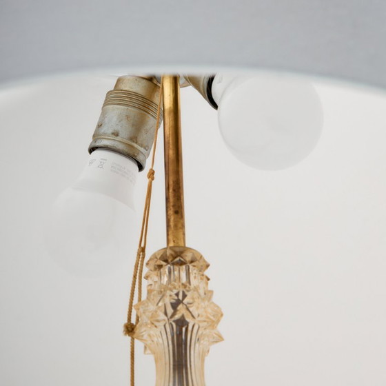 Image 1 of MK10968 Brass and Crystal Floor Lamp