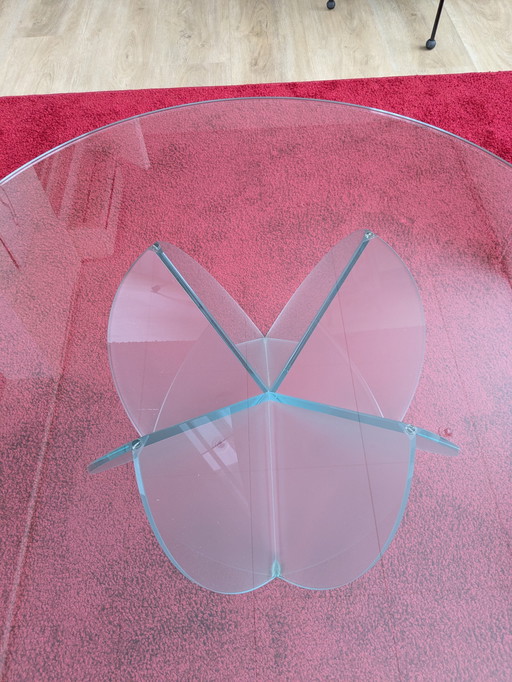 Table basse design en verre Tonelli