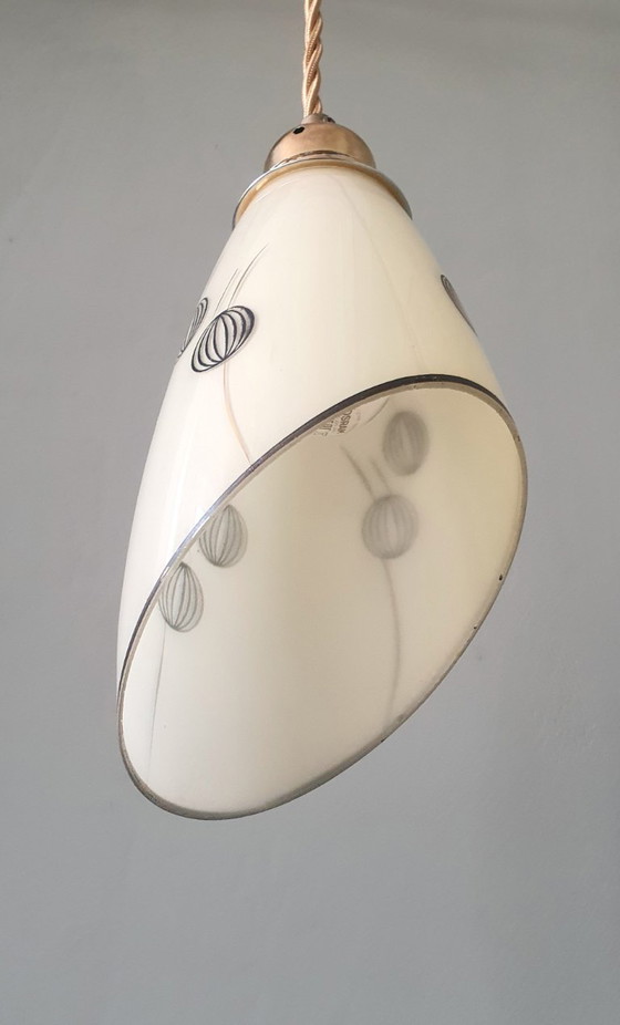 Set Vintage Hanglampen Met Decoratie. Beige / Zacht Geel – Metal (photo 22 of 27)