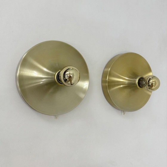 Image 1 of Lampada a disco honsel space age di design di metà secolo, anni '70, attribuita a Charlotte Perriand per les arcs