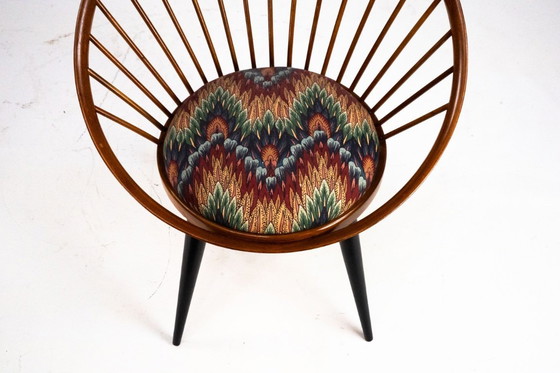 Image 1 of Par de sillas circulares Yngve Ekström para Swedese, Suecia, década de 1950 – Tapicería original