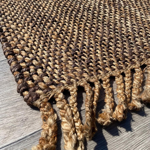 Brinker Carpets Jute Brisket Grey Rug - 190x290cm