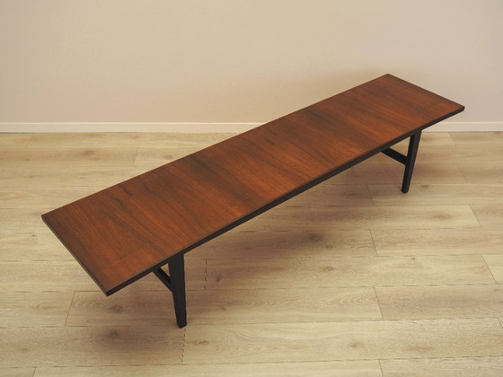 Sideboard aus Palisanderholz auf schwarzem Gestell, furnierte Platte, dänisches Design aus den 1970er Jahren (photo 6 of 12)