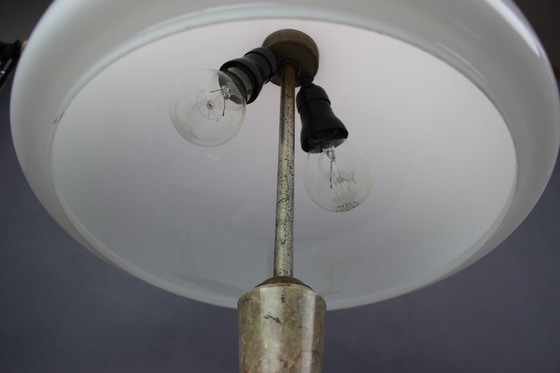 Image 1 of Lampada da tavolo in pietra di metà secolo, Cecoslovacchia, 1950