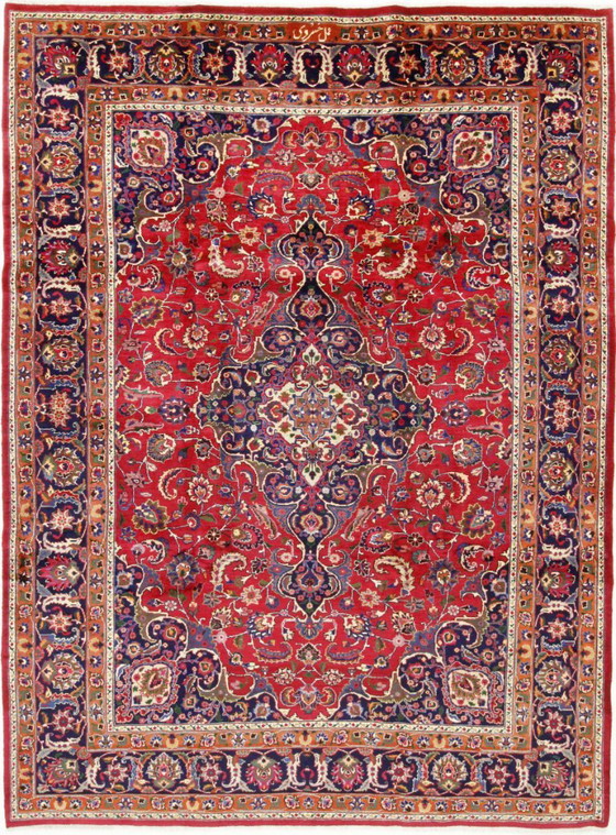 Image 1 of Original Perserteppich Keschan,Kashan Rot 340 x 250 cm Top Zustand Klassik Alt
