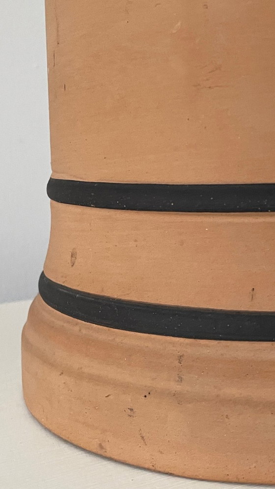 Image 1 of Vintage CHANEL-style terracotta lamp