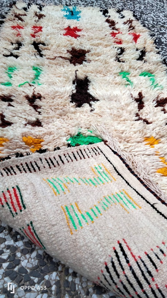 Image 1 of Handgeknüpfter Berberwollteppich, 159 x 62 cm