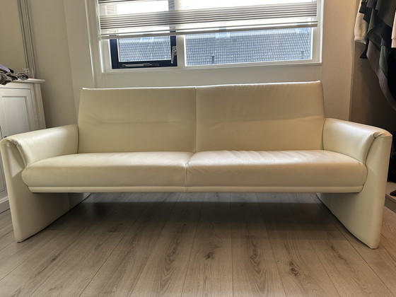 Image 1 of Leolux Boavista designer sofa - cream leather