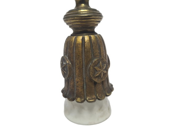 Klassizistische Pendelleuchte, Frankreich, 1900er Jahre – Pendelleuchten, Ceramic, Brass (photo 6 of 11)