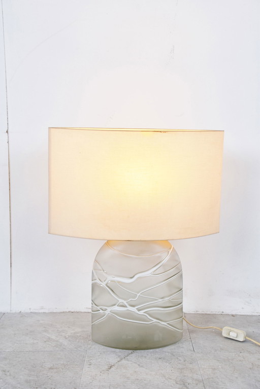 Peil and Putzler glass table lamp 1960s