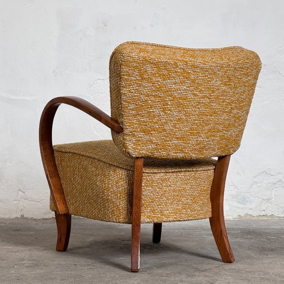 Image 1 of Poltrona Jindřich Halabala H-237 Art Déco per UP Závody, anni '30 - Completamente rinnovata