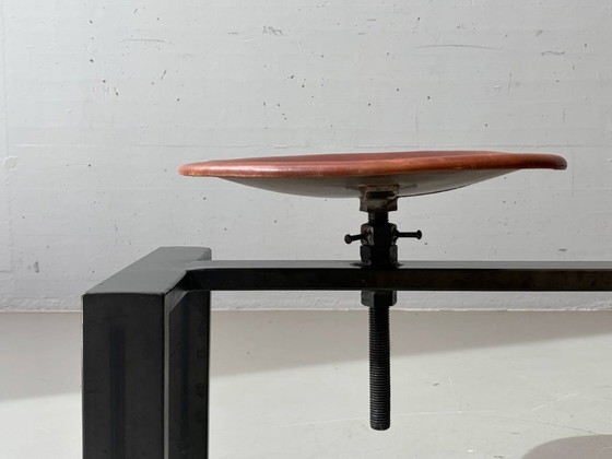 Image 1 of ndustrielle Sitzbank von KARE Design mit verstellbaren Ledersitzen, 2000er Jahre