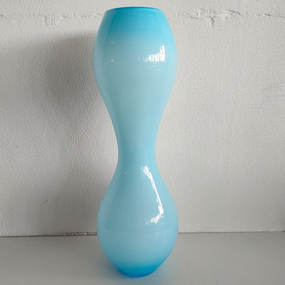 Image 1 of vintage dubbele bolvaas bloemenvaas jaren 70