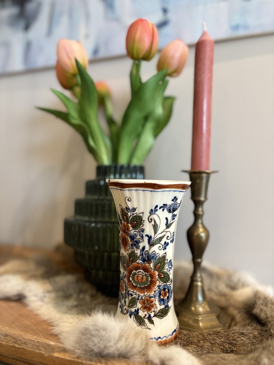 Image 1 of Delft Polychrome vases set hand-painted