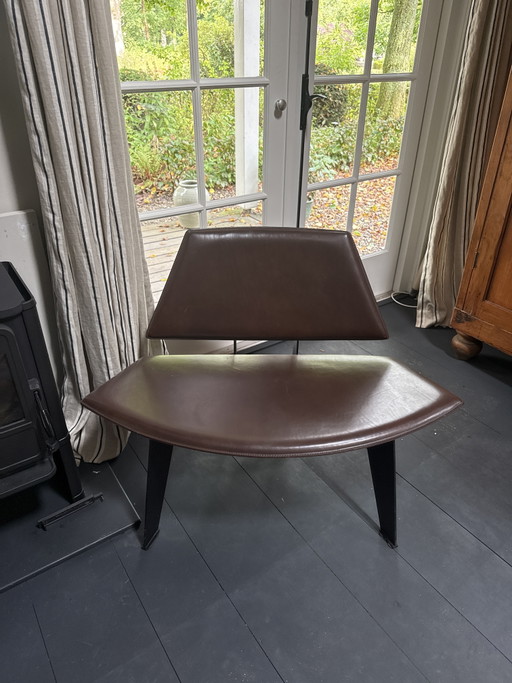 Jolle Armchair by Piet Boon – fauteuils, Leather, Metal