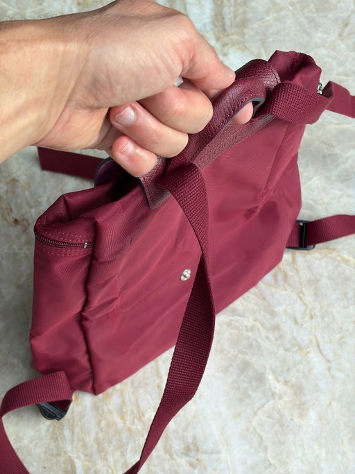 Mochila Longchamp Le Pliage Original de nailon rojo - ¡Nueva! – rugzakken, Leather, Nylon (photo 2 of 5)