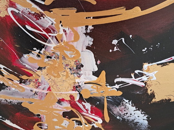 Image 1 of Jan MARTI - Red and Black - Framed artist's painting