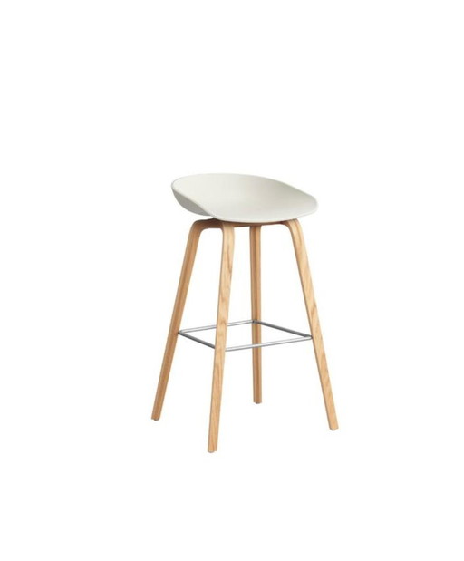 HAY AAS32 Tabouret de bar 75 cm Chêne Mélange Crème