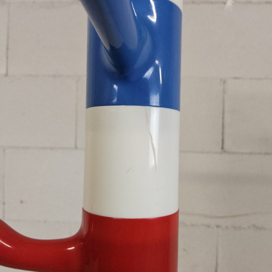 Image 1 of Appendiabiti da terra per bambini Ikea vintage colorato (curvo) in stile Memphis (modulare, regolabile)