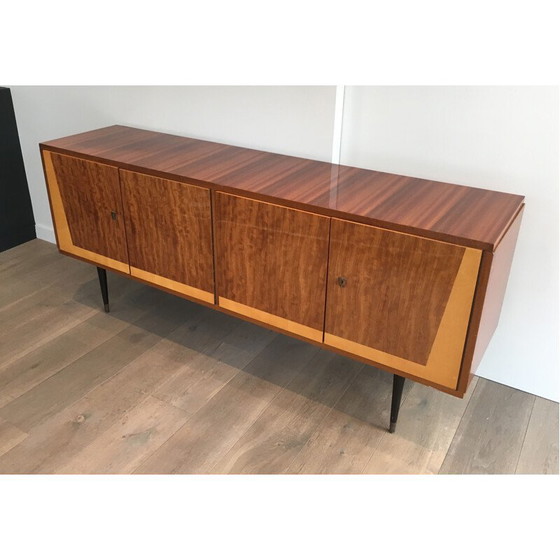 Image 1 of Vintage mahogany 4-door sideboard, Italy 1960