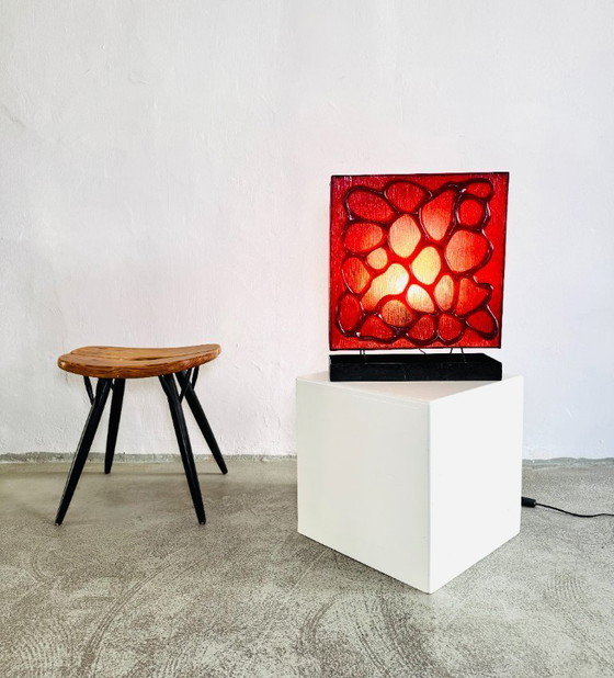 Image 1 of SYNTHETIC TABLE LAMP BY UNKNOWN DESIGNER, CA 1960s/1970s