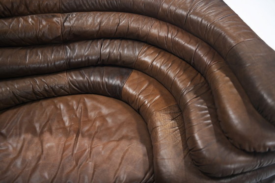 Image 1 of Perfekt patiniertes Sofa DS-1025 Terrazza Landscape von Ubald Klug - De Sede Swiss