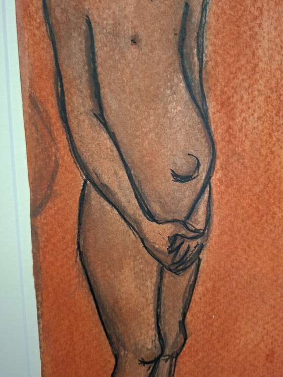 Image 1 of Francine Somers – Young African Child – Original Signed Mixed Media on Paper