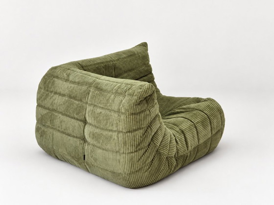 Michel Ducaroy for Ligne Roset Divano Angolare Togo Olive – Divani angolari, Tessile, Velluto (photo 7 of 13)