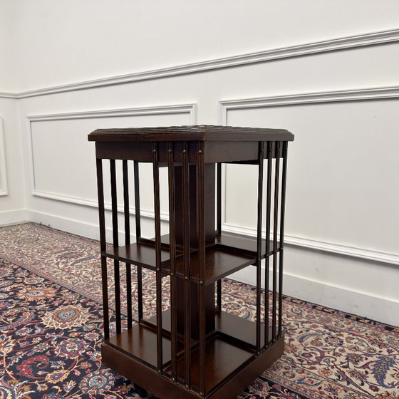 Classic English Rotating Bookcase – Wood (photo 4 of 7)