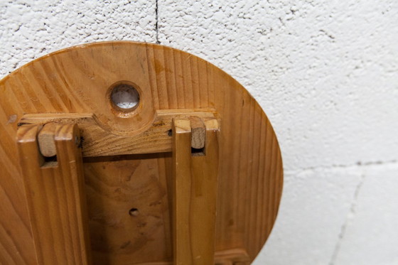 Image 1 of Folding stool by Roger Tallon in pine, 1960