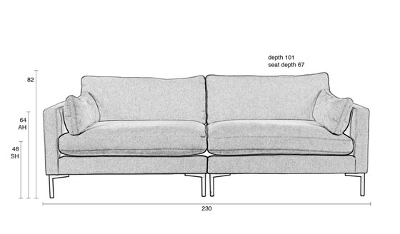 Image 1 of 2 canapés 3 places de Zuiver