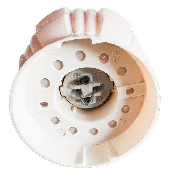 Image 1 of Lampada da soffitto vintage Thabur Art Deco color rosa salmone, anni '30.