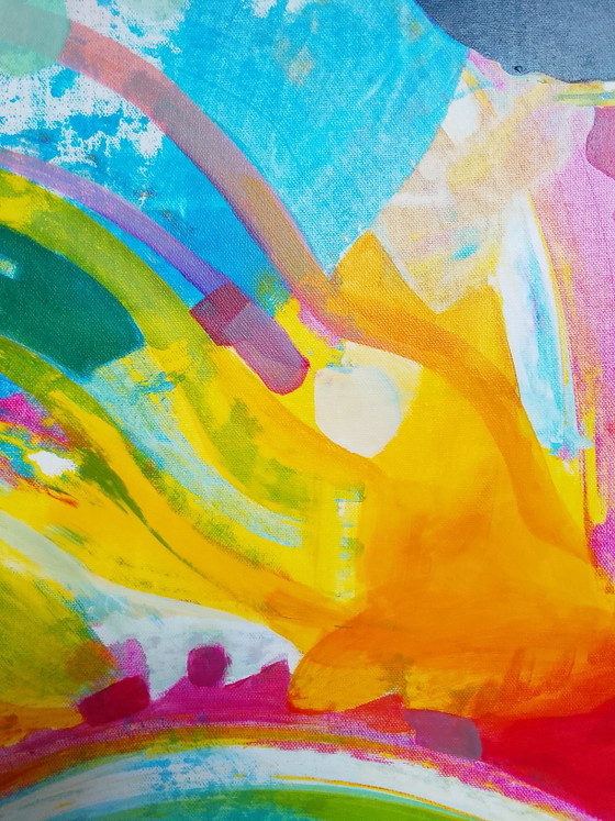 Image 1 of Acrylic painting #sophia 38x100cm
