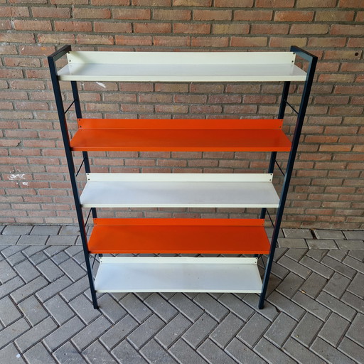 Adriaan Dekker Tomado cabinet bookcase 1960s wall rack