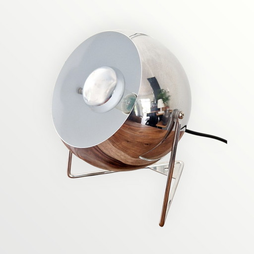 Lampe Space Age- Métal chromé- 1980s 