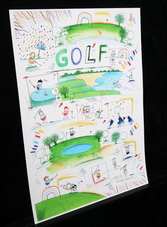 Image 1 of Schlote, Wilhelm - Golf - Giclée - firmato a mano