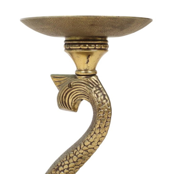 Posacenere da terra Mid Century Delfino mitico Francia 48cm – Oggetti decorativi, Marble, Brass (photo 7 of 14)