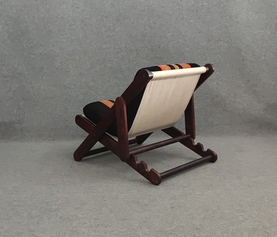 Image 1 of CHAISE MID CENTURY DANISH DESIGN 60s TEAK VINTAGE RETRO