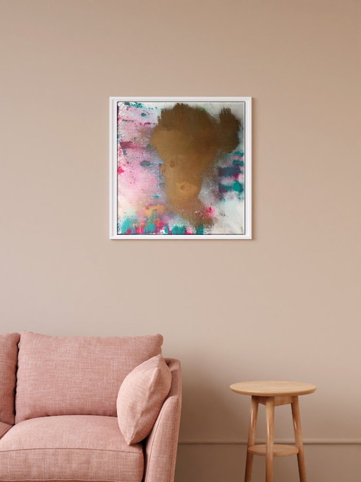 Original Acrylic Painting Abstract Expressionism Tenderness – schilderijen tekeningen, Canvas (photo 2 of 7)