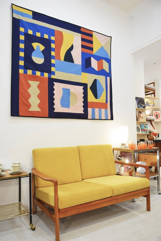 Image 1 of Yellow BZ sofa bed