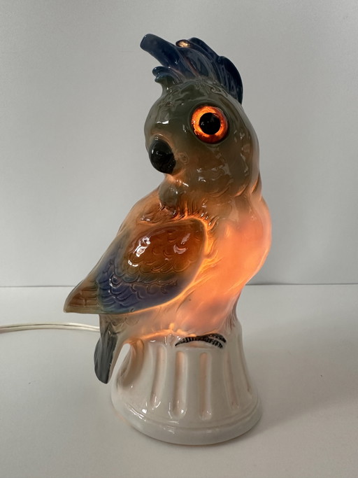 Art Deco (perfume) lamp - parrot