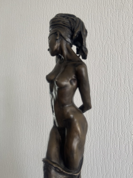 Bronze Female Sculpture by José Van Der Gun (photo 4 of 15)