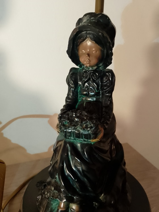 Image 1 of Coppia di lampade in porcellana effetto bronzo, Punto & Sons, Portogallo