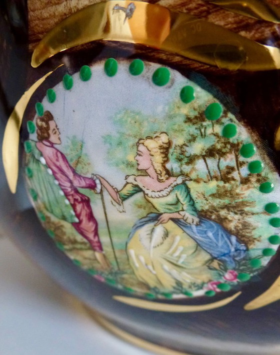 Zéér Grote Fragonard Vaas, In Uitstekende Staat. – Hubert Bequet, Vazen, Ceramic (photo 8 of 13)