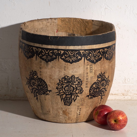 Antique Chinese papier-mâché container – China, circa 1900 – Decorative Objects, Rustic (photo 4 of 40)