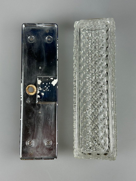 Image 1 of 60s 70s aplique Aplique de Glashütte Limburg Alemania Space Age