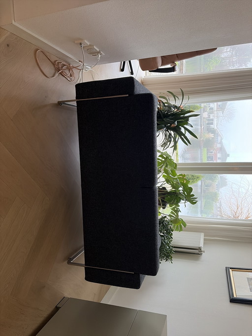 2 Pers. Anthrazitfarbene Artifort-Bank