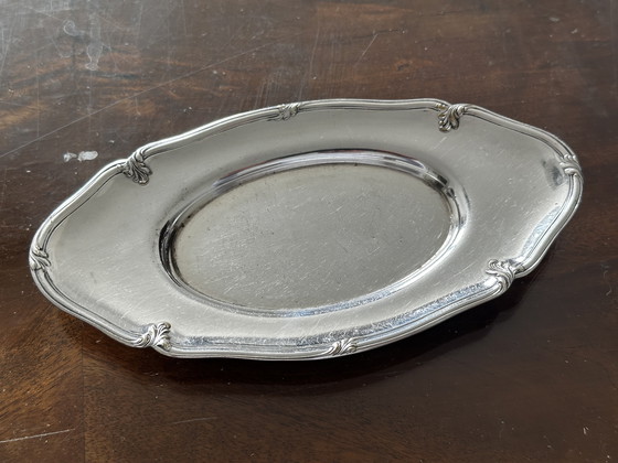 Image 1 of Kleine Hors d'Oeuvre-Platte Metall Silber HOKA 16 Cm / 8 Cm